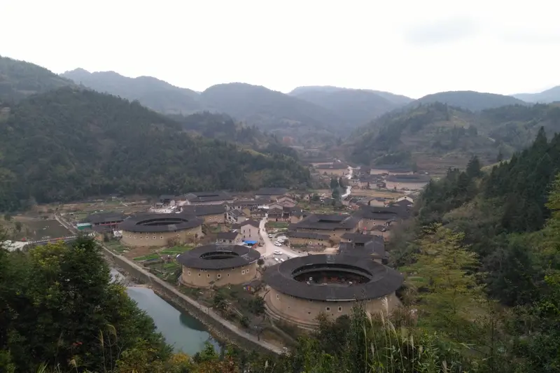Hakka tulou earthen roundhouses in Fujian