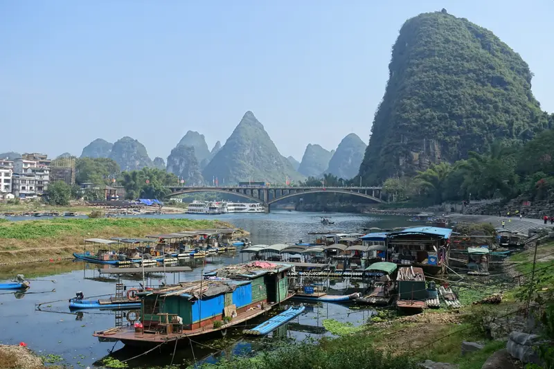 Karst peaks along the Li River