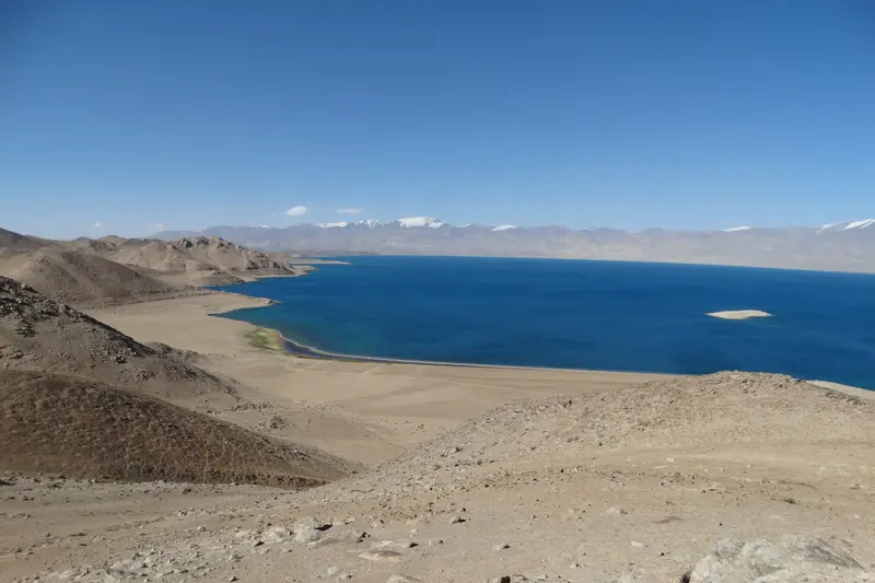 Karakul Lake with Muztagh Ata peak, Xinjiang